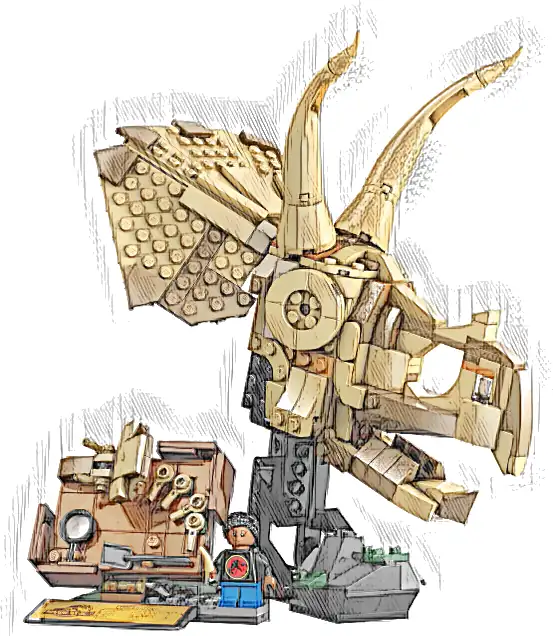 Zestaw LEGO® 76969 LEGO 76969 Jurassic World Szkielety dinozaurów: czaszka triceratopsa