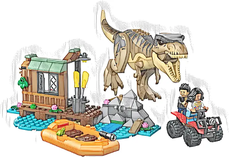 LEGO 76975 Jurassic World Ucieczka rzeką przed tyranozaurem