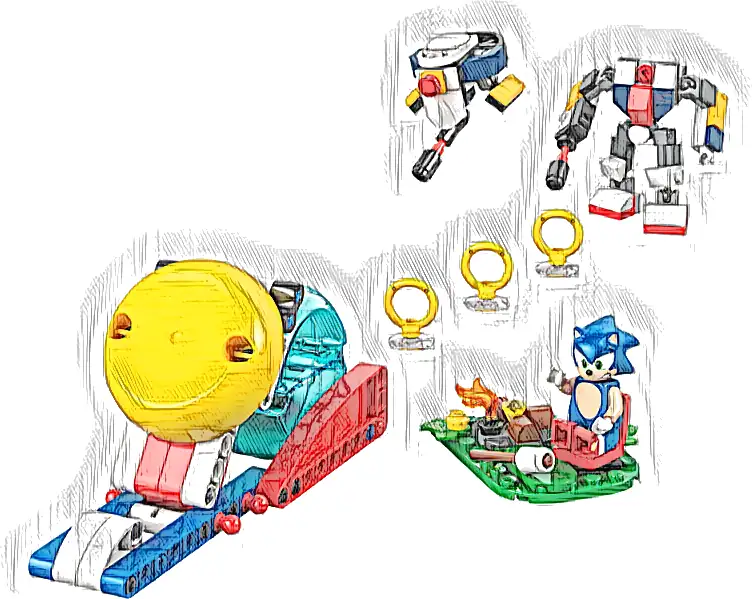 Zestaw LEGO® 77001 LEGO 77001 Sonic the Hedgehog Sonic i biwakowa bitwa