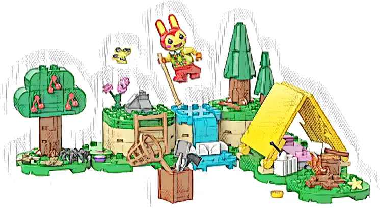 Zestaw LEGO® 77047 LEGO 77047 Animal Crossing Zabawy na świeżym powietrzu Bunnie