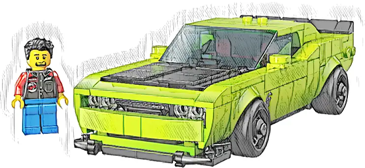 LEGO 77237 Speed Champions Samochód sportowy Dodge Challenger SRT Hellcat