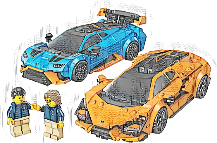 LEGO 77238 Speed Champions Lamborghini Revuelto i Huracán STO