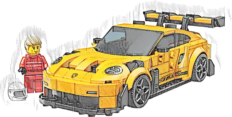 LEGO 77239 Speed Champions Supersamochód Porsche 911 GT3 RS