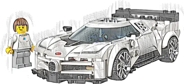 LEGO 77240 Speed Champions Hipersamochód Bugatti Centodieci
