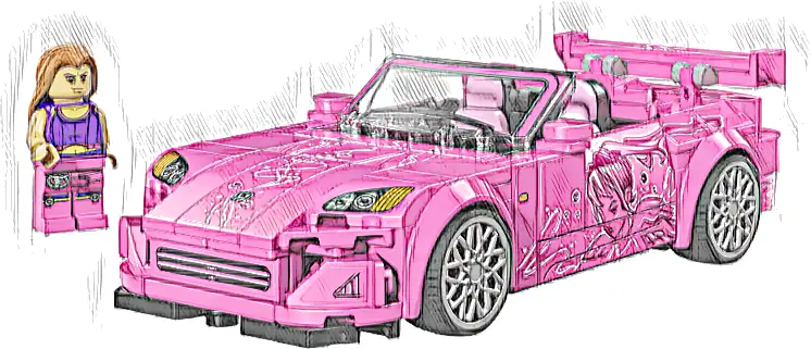 LEGO 77241 Speed Champions Honda S2000 z filmu Za szybcy, za wściekli