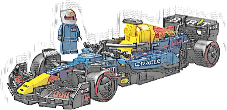 LEGO 77243 Speed Champions Bolid F1 Oracle Red Bull Racing RB20