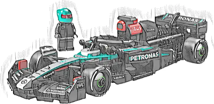 LEGO 77244 Speed Champions Bolid F1 Mercedes-AMG W15