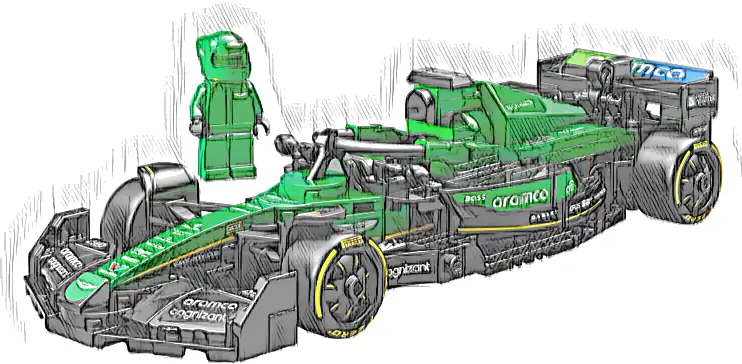 LEGO 77245 Speed Champions Bolid F1 Aston Martin Aramco AMR24
