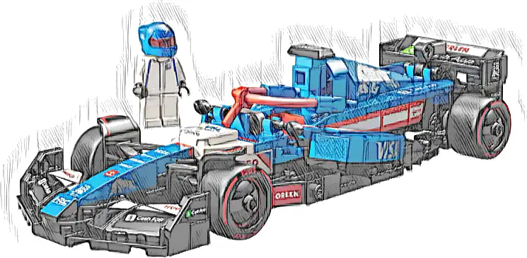 LEGO 77246 Speed Champions Bolid F1 Visa Cash App RB VCARB 01